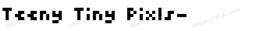 Teeny Tiny Pixls字体转换